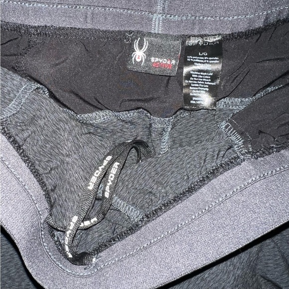 Spyder Pro Web Men’s Active Athletic Shorts Black Size Large - Picture 7 of 8